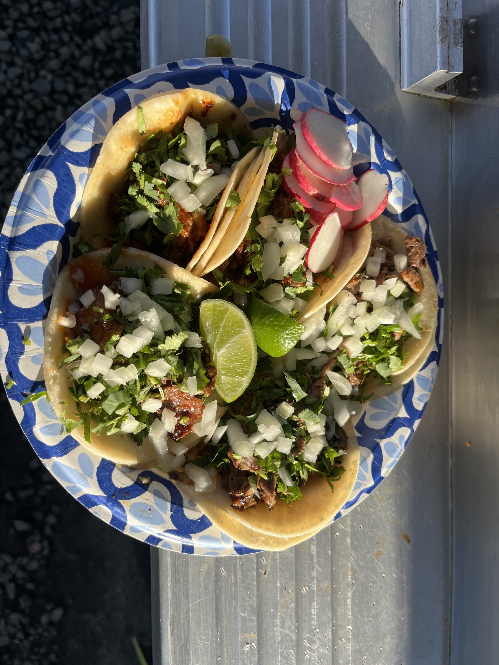 Tacos with fresh toppings